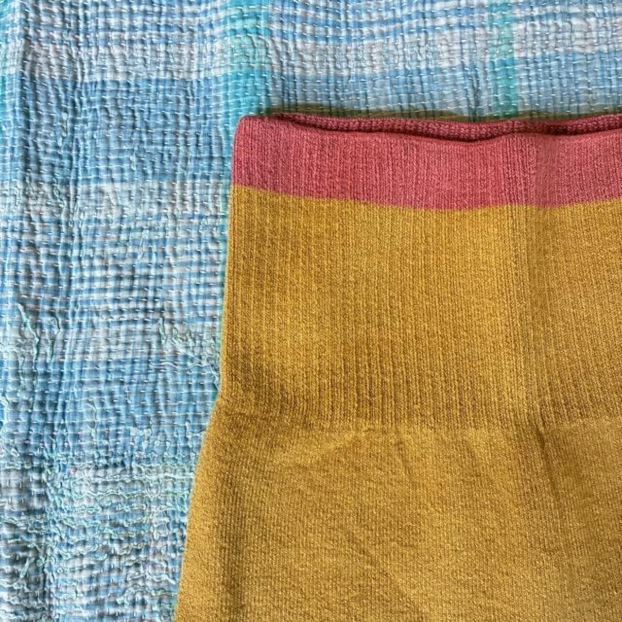 homspun Homespun Combed Cotton Leggings, 5 Colors Available, Cotton Knit Inner Leggings, Mustard Yellow, Moss Green, Navy, Black, and Top Gray