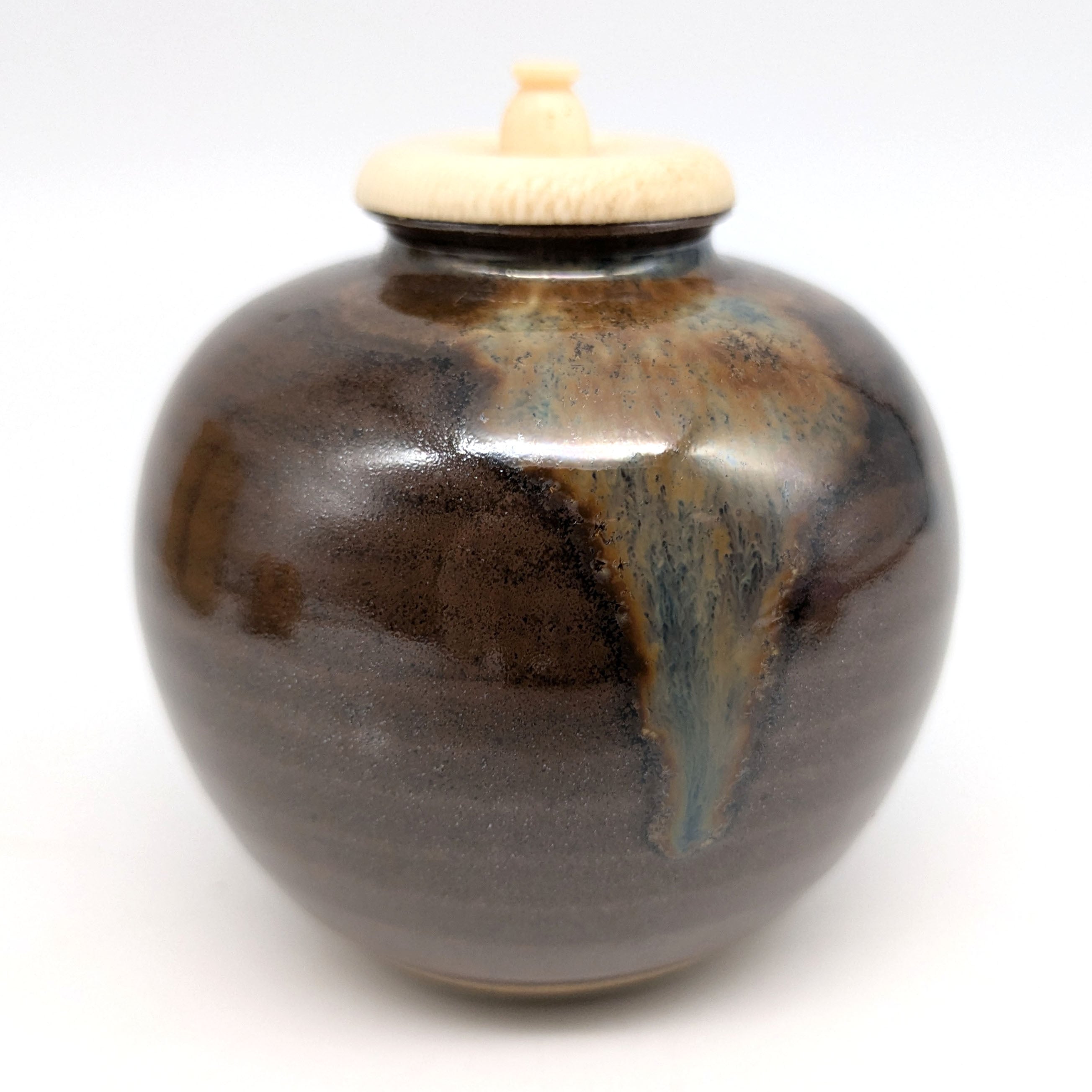 平安・喜山・文琳茶入・茶入れ・茶道具・No.240721-42・梱包サイズ60