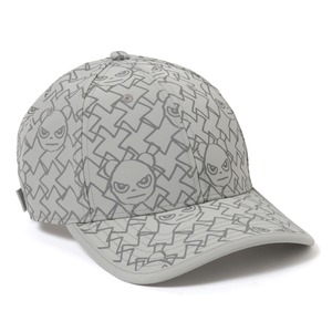 【HIPANDA ハイパンダ】男女兼用 リフレクタープリント キャップ 帽子 UNISEX LINE PATTERN REFLECTIVE MATERIAL CAP / WHITE・BLACK・BLUE