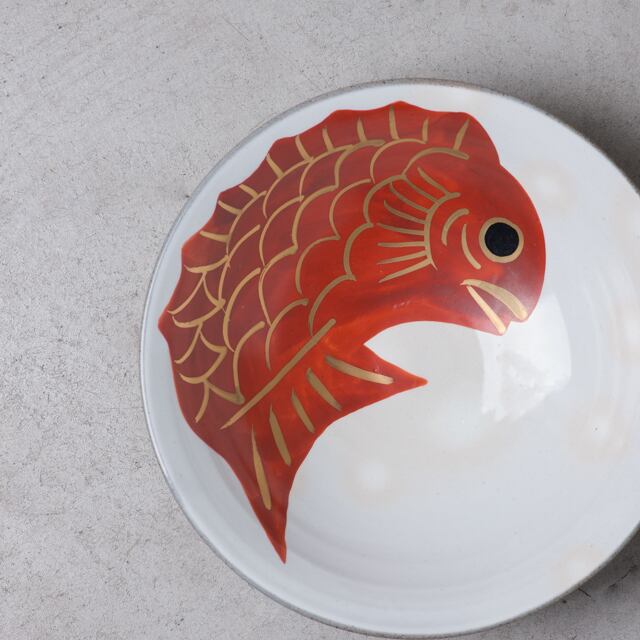 めで鯛 粉引 盛鉢 21㎝ | Table Studio Online テーブルスタジオオンライン