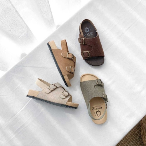 【送料無料・即納】nees velcro sandals〔ニースベルクロサンダル〕　la stella