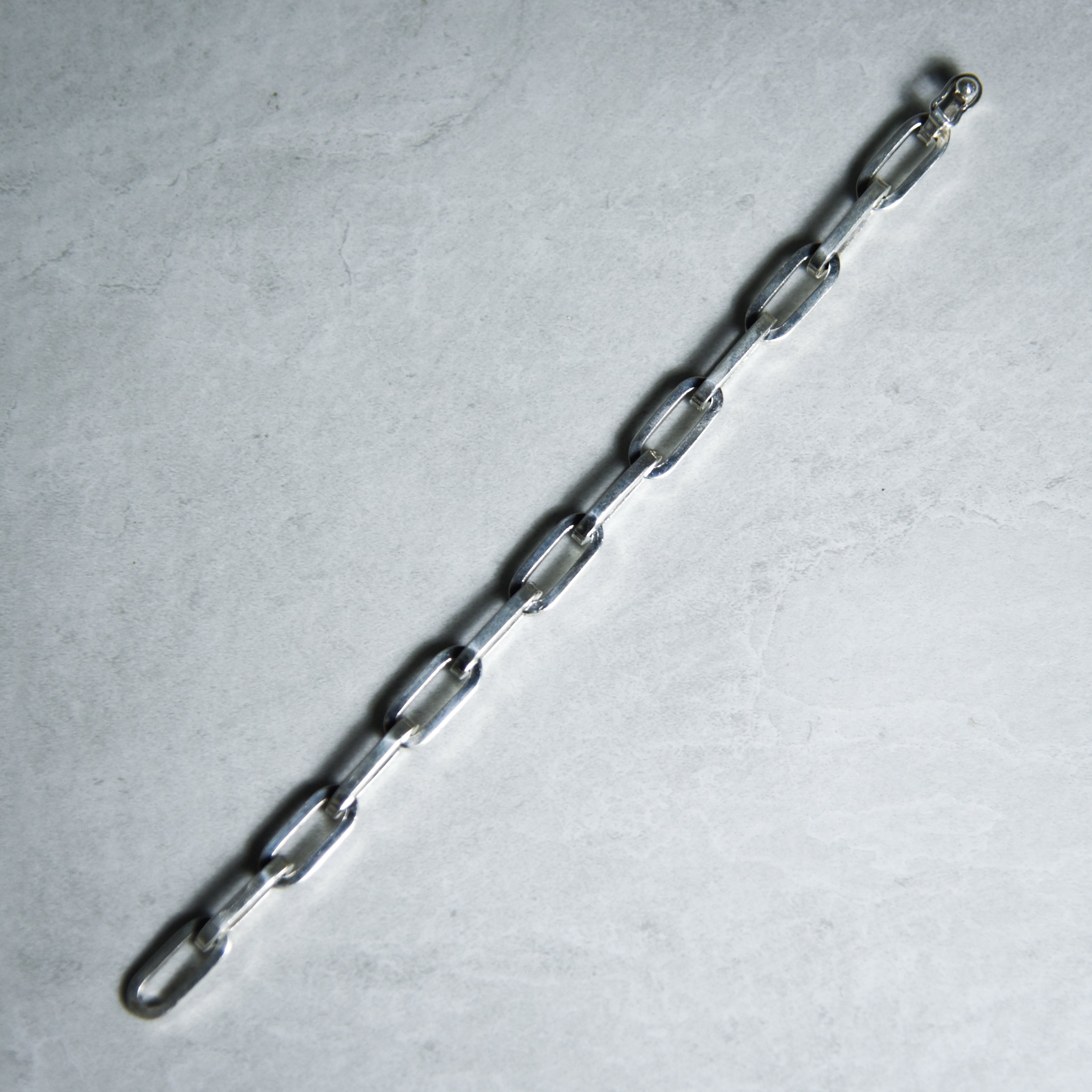 Mexican Jewelry Vintage Silver Oval Chain Bracelet メキシカン