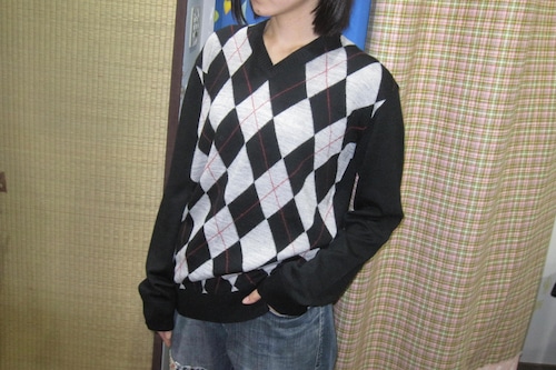 DoReMi Unique Series – argyle check knit