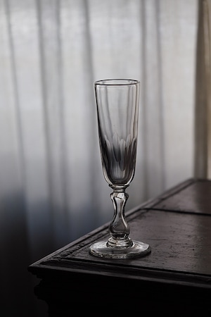 アンティークフルート型グラス-antique champagne glass_1