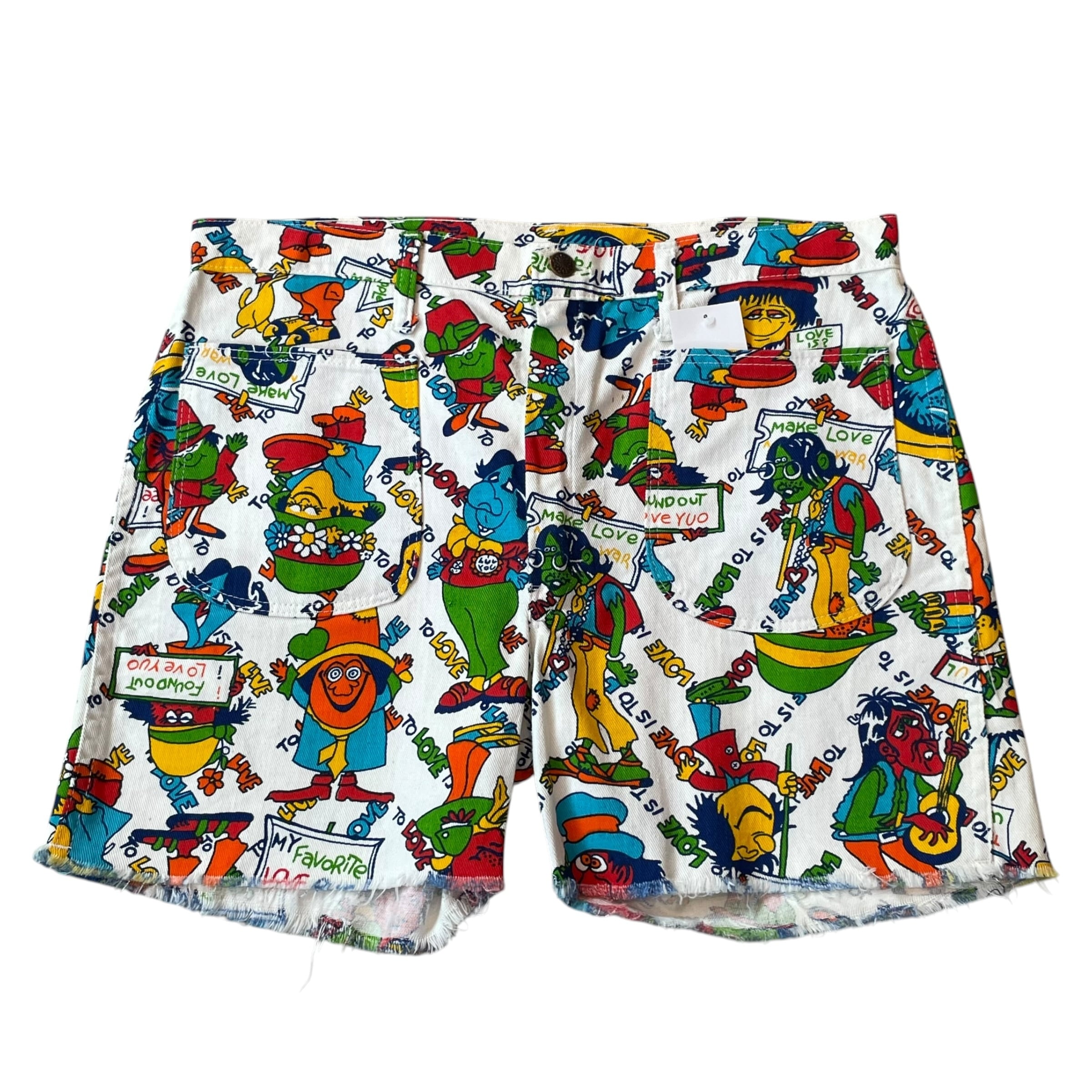 Special!!! 1970s Unknown "Monster" All over print shorts