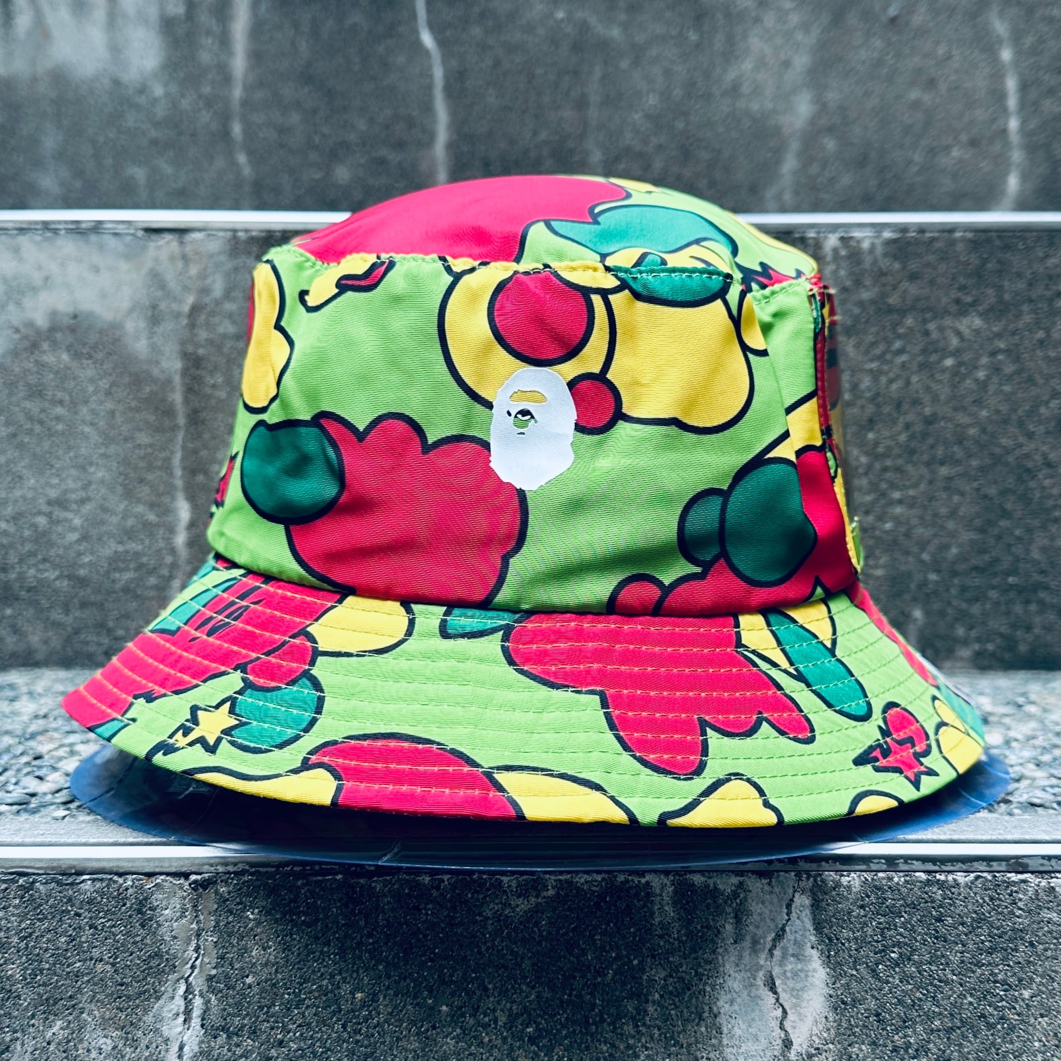 A BATHING APE/アベイシングエイプ サイケカモ ハット 00年前後 Made