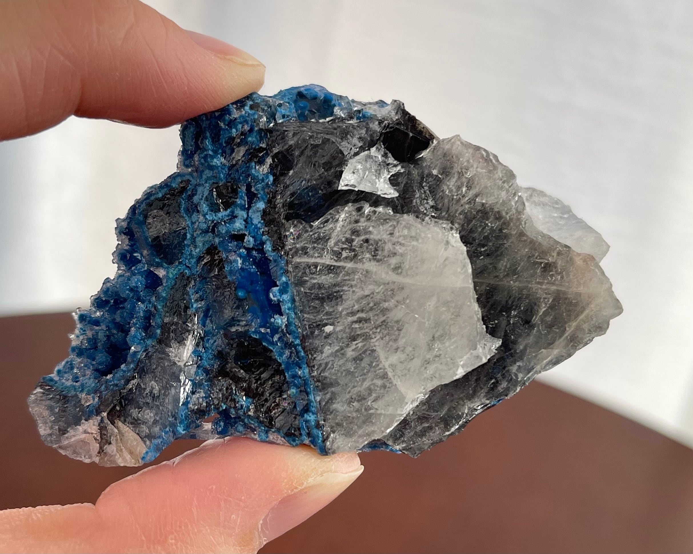 シャッタカイト / クォーツ【Shattuckite in Quartz】ナミビア産