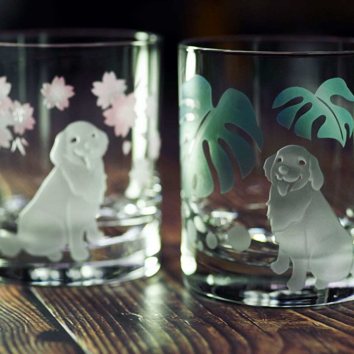 クリスタルロックグラス～「笑うゴールデンレトリバー」 | 「硝子の
