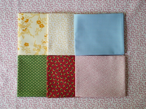 Moda Sally’s Stiches 1840-1860（サリーのステッチ）カットクロスセット5