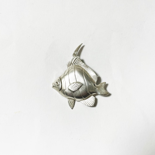 Vintage Sterling Fish Brooch