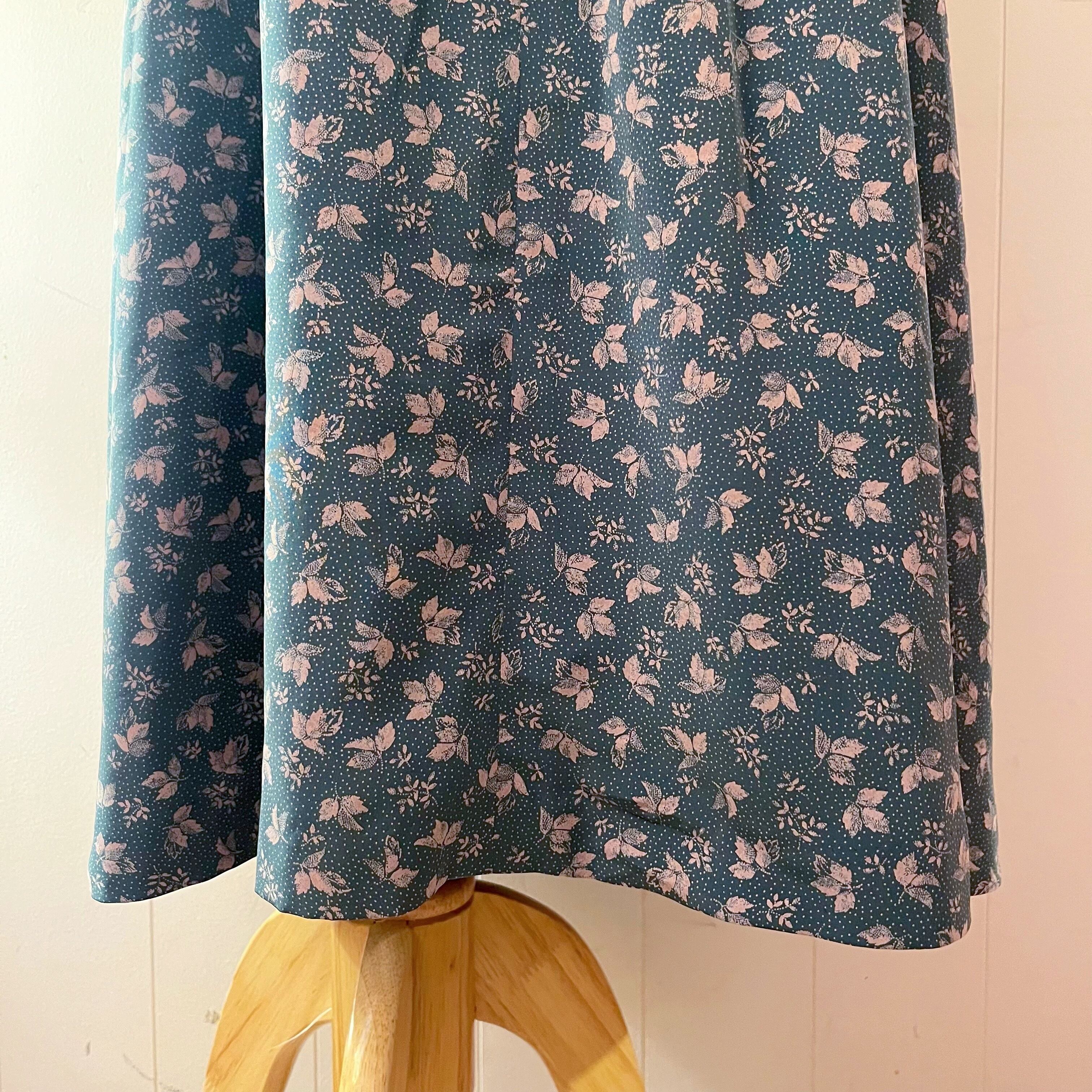 mini leaf green gather skirt