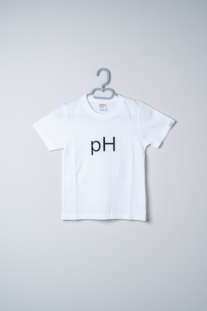 【まなべるTシャツ】pH Tシャツ／ぬか床の熟成状態のpHテキスト付き キッズ　(130〜150)