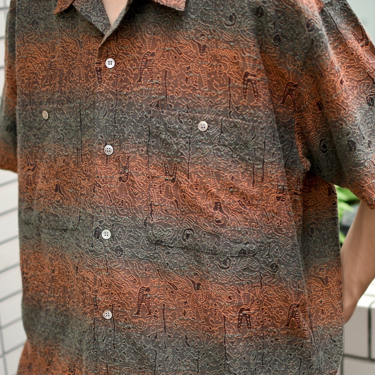 clown jacquard weave design shirt