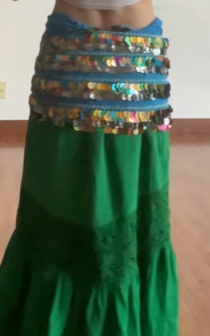 ベリーダンスヒップスカーフ中古品ジプシーダンスアクセサリー