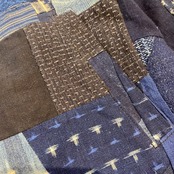 【bomber58】再構築ボンバー Msize Kimono × indigo MIX BOMBER JACKET