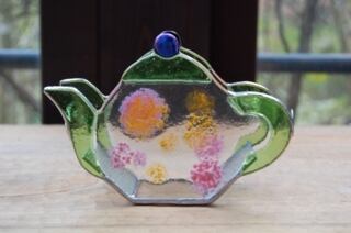 ケーキケース　ステンドグラスオブジェ ✳︎スイーツオブジェ✳︎ 小さなレトロゼリーのオブジェを追加制作