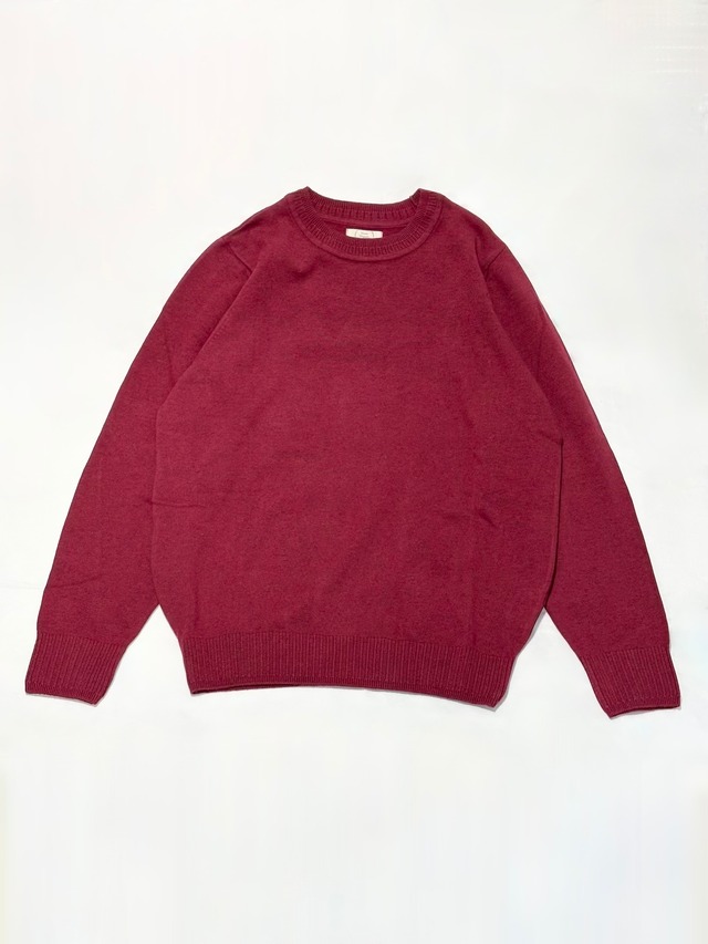シサム工房Sisam Organic・オーガニックコットンニット　リブタートルネックTop・RDm　26ASOKN0401
