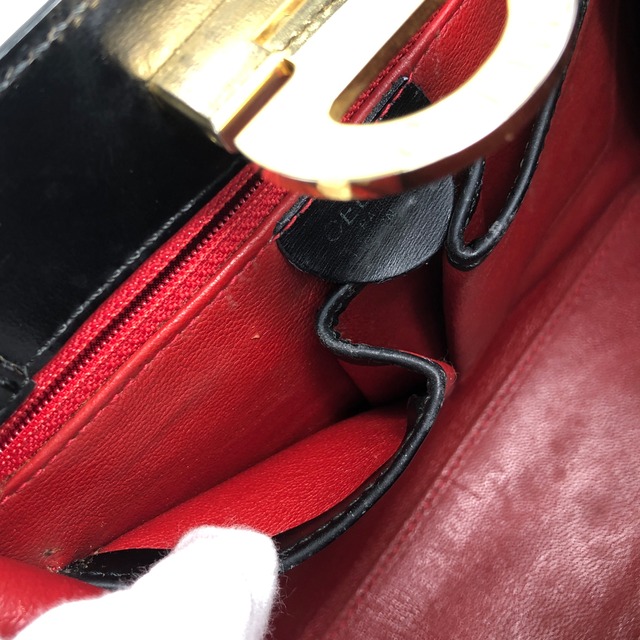 CELINE セリーヌ ショルダーバッグ ブラック ホースビット レザー 2way vintage ヴィンテージ オールド my57ac