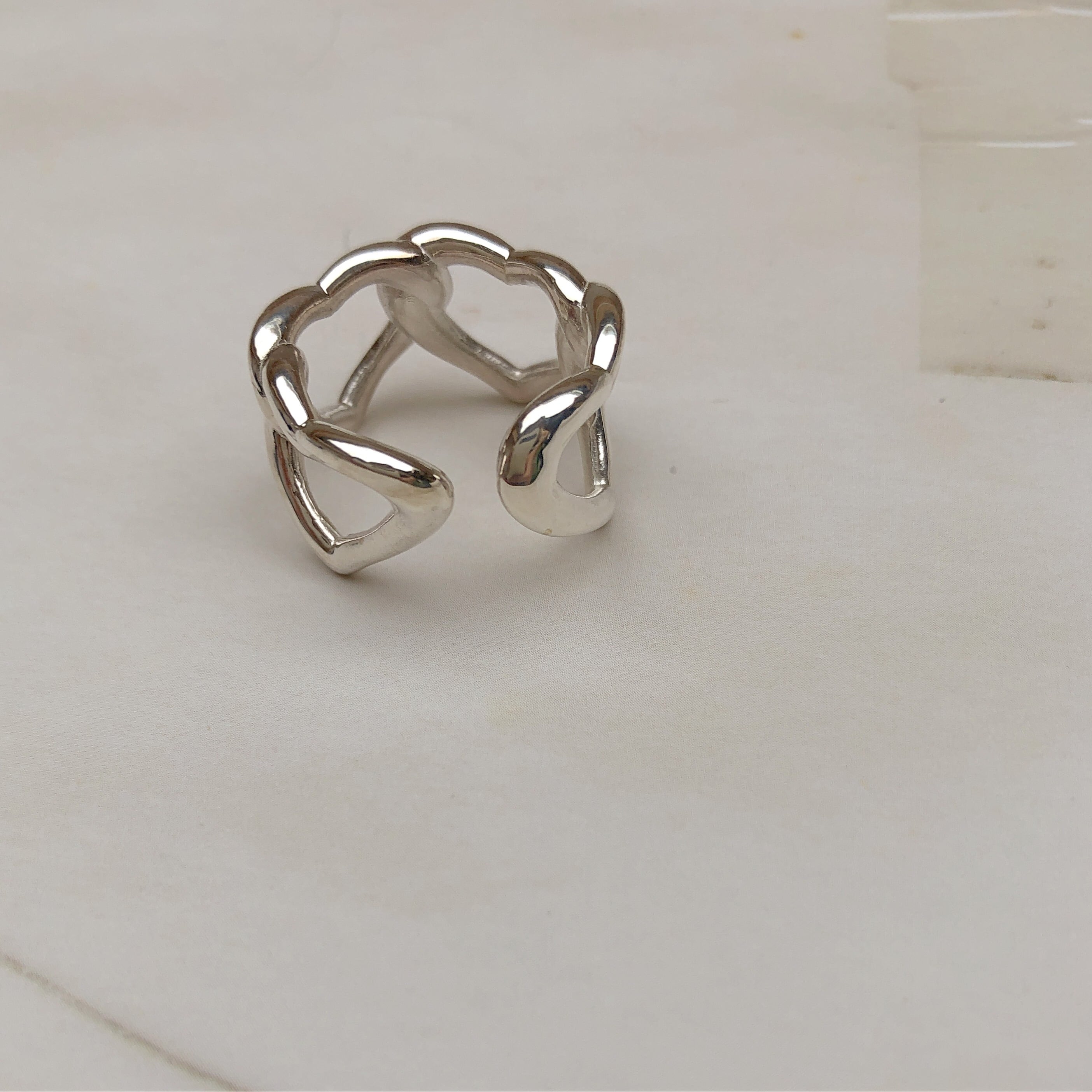 HEART 4連RING SILVER925 #LJ19013R | LANIE
