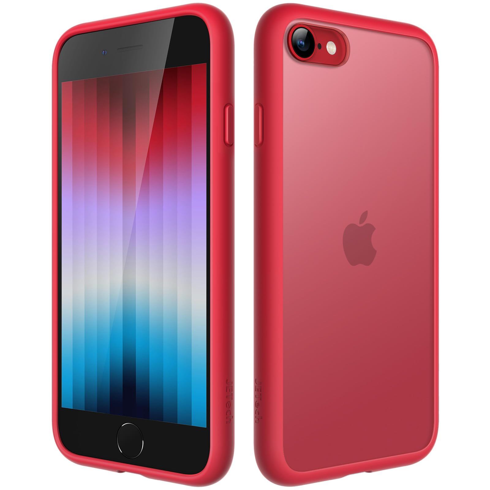 JETech iPhone SE 3/2 / iPhone 8/7用 マットケース (レッド)