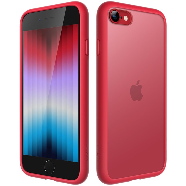 JETech iPhone SE 3/2 / iPhone 8/7用 マットケース (レッド)