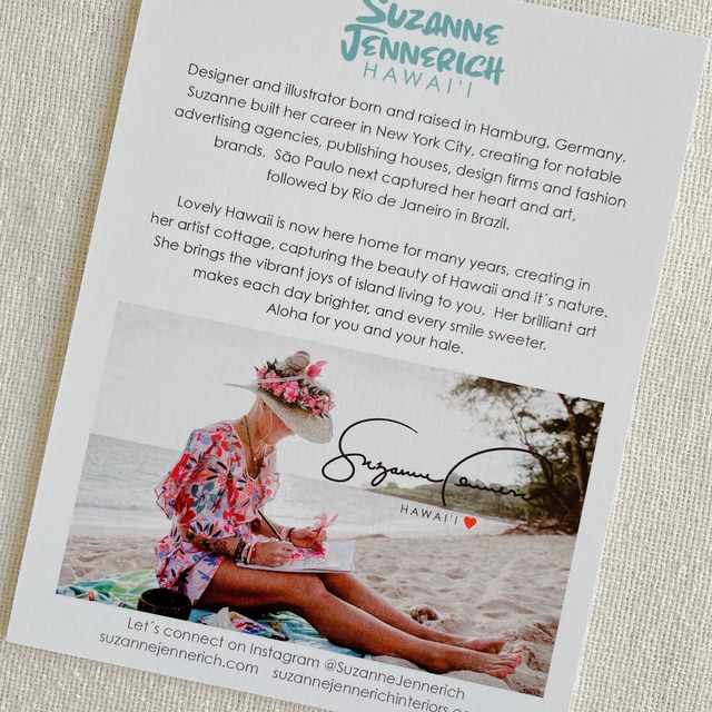 11×14インチ アート  / Suzanne Jennerich HAWAII スザンヌ・ジェネリック
