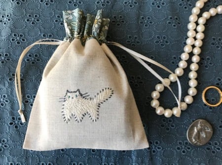 CAHIER刺繍教室 教材キット 「刺繍のミニ巾着」