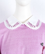 【直営限定ITEM】コンパクトスカラップレースフェイクカラー (WHITE) CQ-48501H