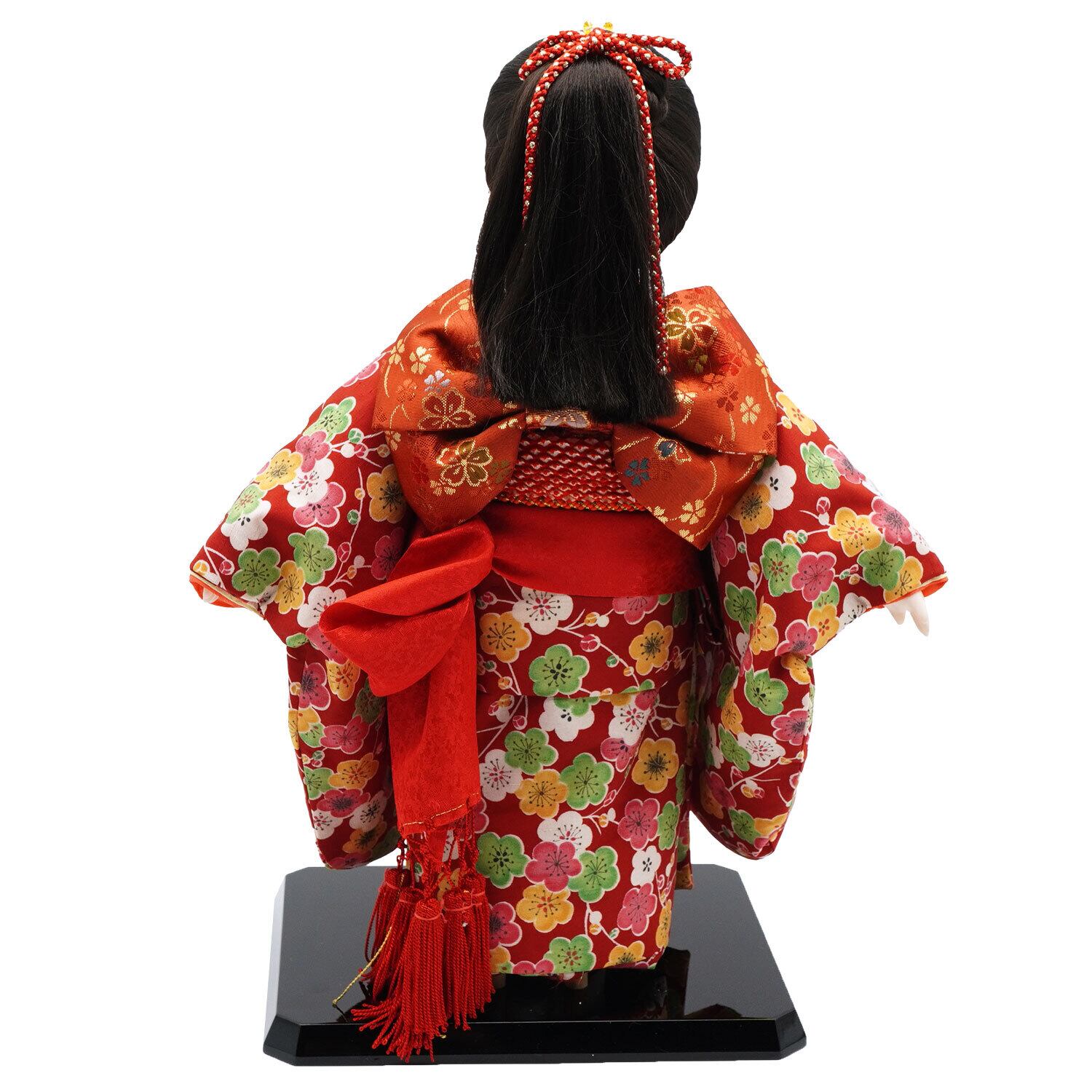 お雛祭りに‼️市松人形 かわいいイマドキの市松人形 10号 ポニーテール 1057-P いち