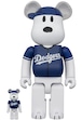 メディコム BE@RBRICK ベアブリック 100% & 400% MLB ピーナッツ スヌーピー ロサンゼルス・ドジャース 未開封 4号店商品