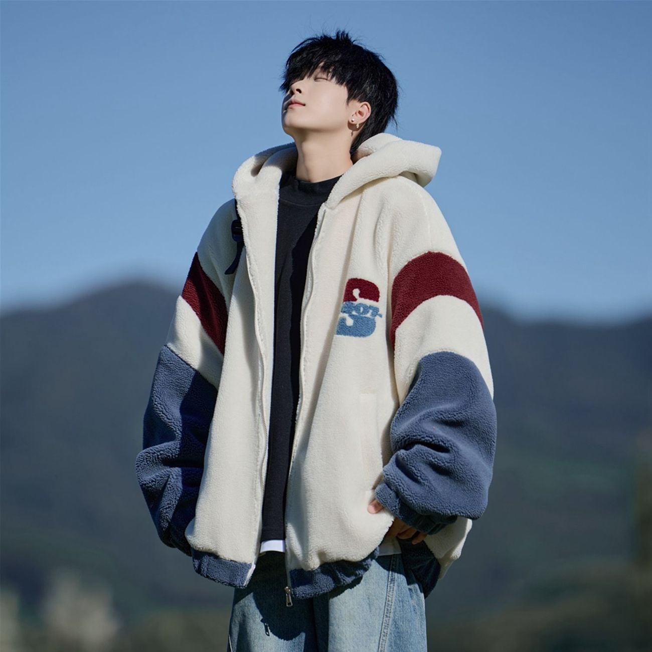 話題沸騰中 もこもこボア 3色展開 ジップアップパーカー<S-12582> | MOYAMI