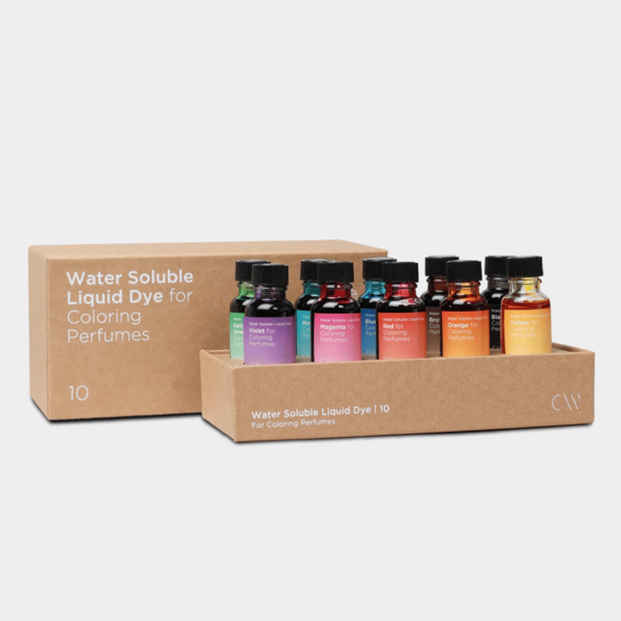 送料無料】CANDLE WORKS韓国 香水専用 液体染料 10色セット 箱付き