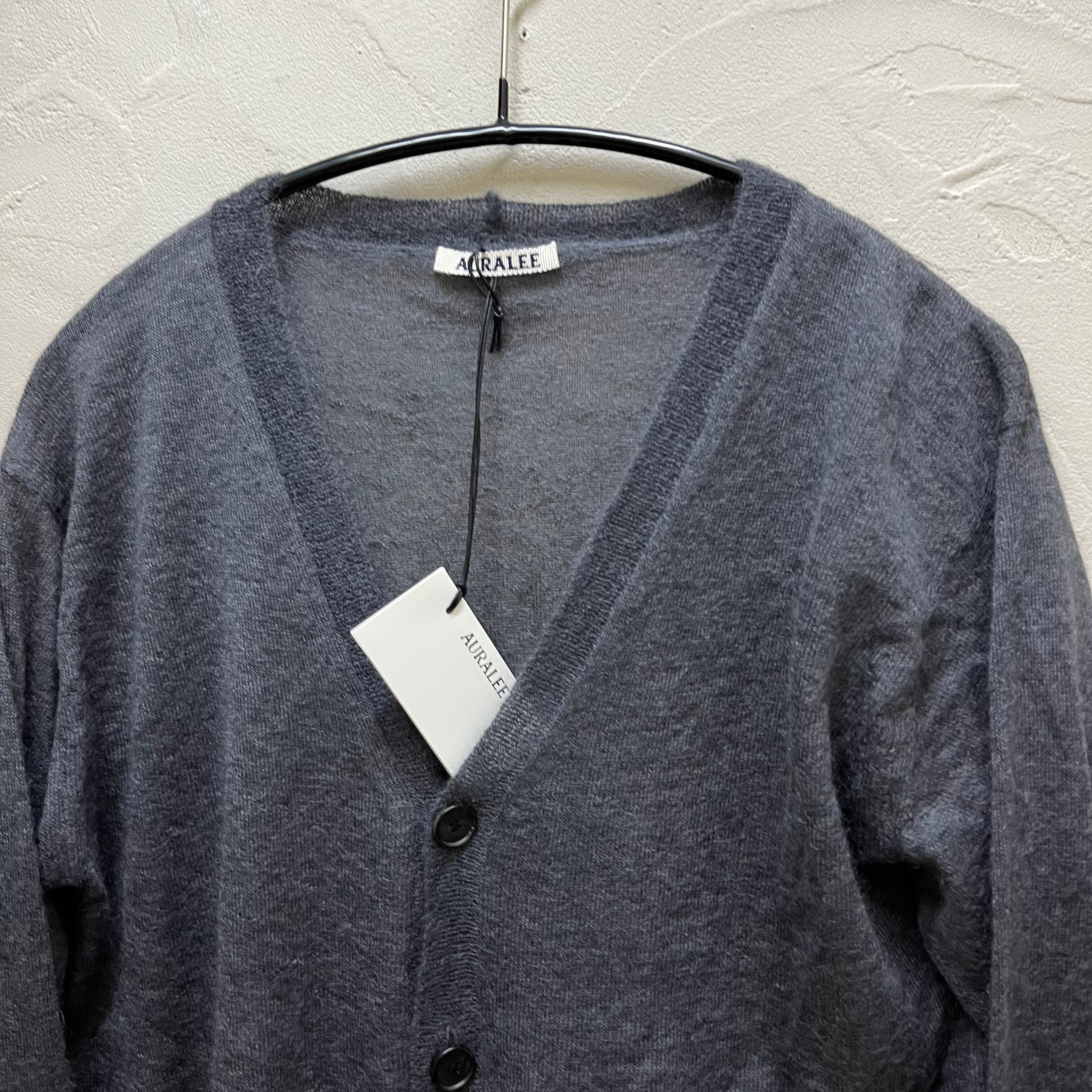 AURALEE オーラリー 24ss KID MOHAIR SHEER KNIT CARDIGAN A24SC01FG  