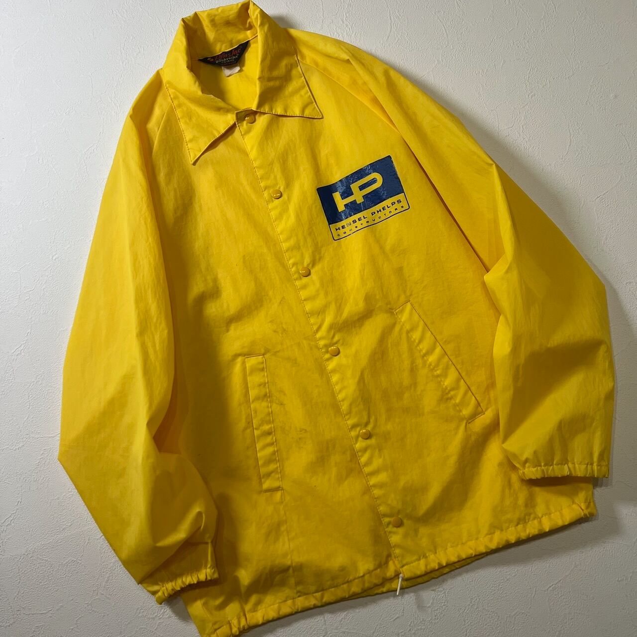 70s〜 USA Pla-Jac ナイロン ラグラン ドローコード スナップボタン
