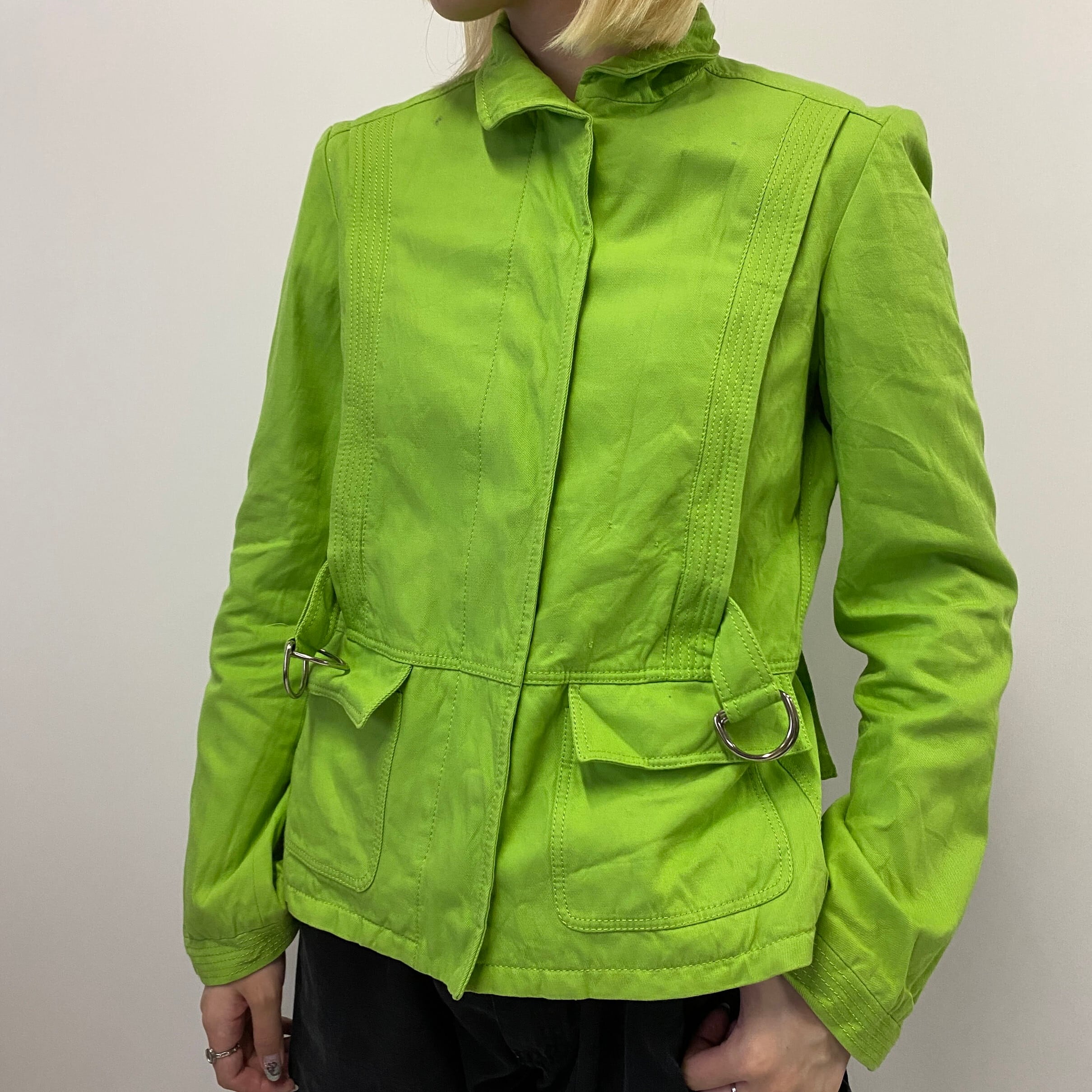 イタリア製 Burberrys London バーバリー チェックライナー スタンドカラー コットンジャケット レディースm相当 黄緑 ライトグリーン 古着 コットンジャケット Cave 古着屋 公式 古着通販サイト イタリア製 Burberrys London バーバリー チェックライナー スタンドカラー コットンジャケット レディースm相当 黄緑 ライトグリーン 古着 コットンジャケット Cave 古着屋 公式 古着通販サイト