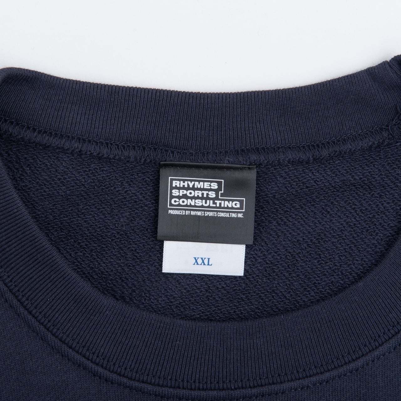 SHR! LOGO CREWNECK SWEATSHIRT (NAVY/WHITE) | 裏パイルスウェットシャツ(ネイビー/ホワイト)