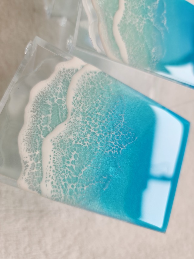 164.オーシャンレジンアート ペンスタンド