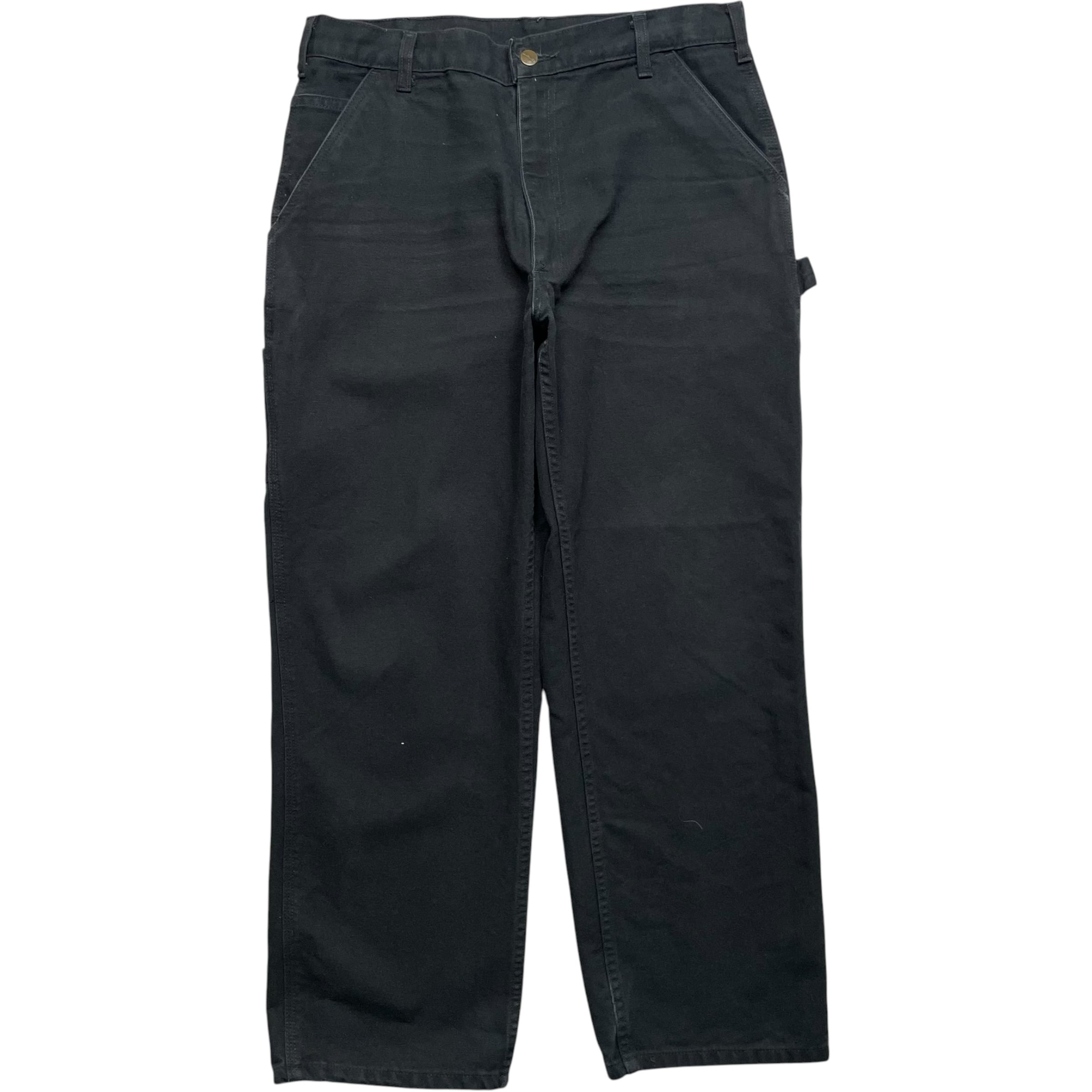 《実寸 W33 L29》 Carhartt カーハート ペインターパンツ ワークパンツ ワンポイントロゴパッチ フェード no.10244