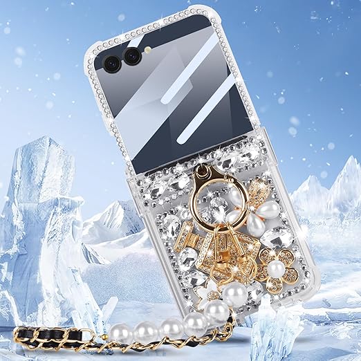 FODDOM Galaxy z flip7 5gケース リング Z Flip7 カバー 純正