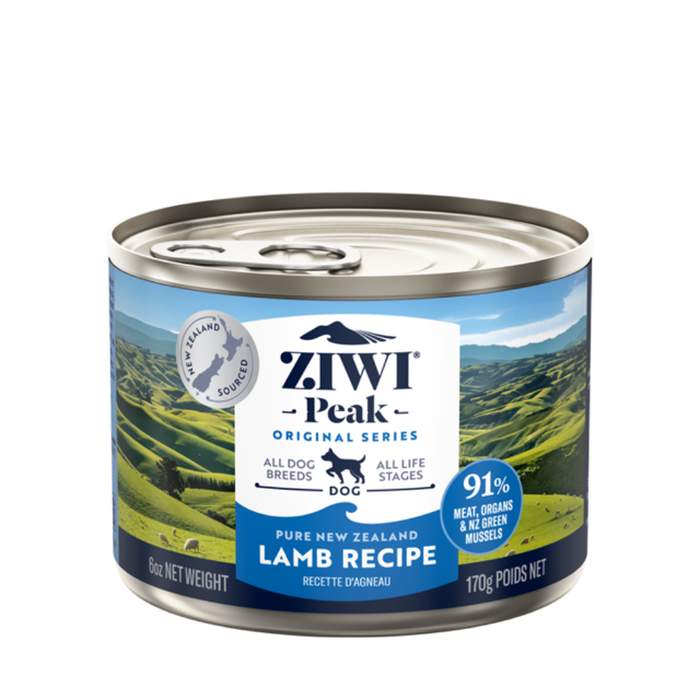ZIWI Peak (ジウィ ピーク) ドッグ缶 ラム 170g｜全犬種・全年齢対応 【正規品】