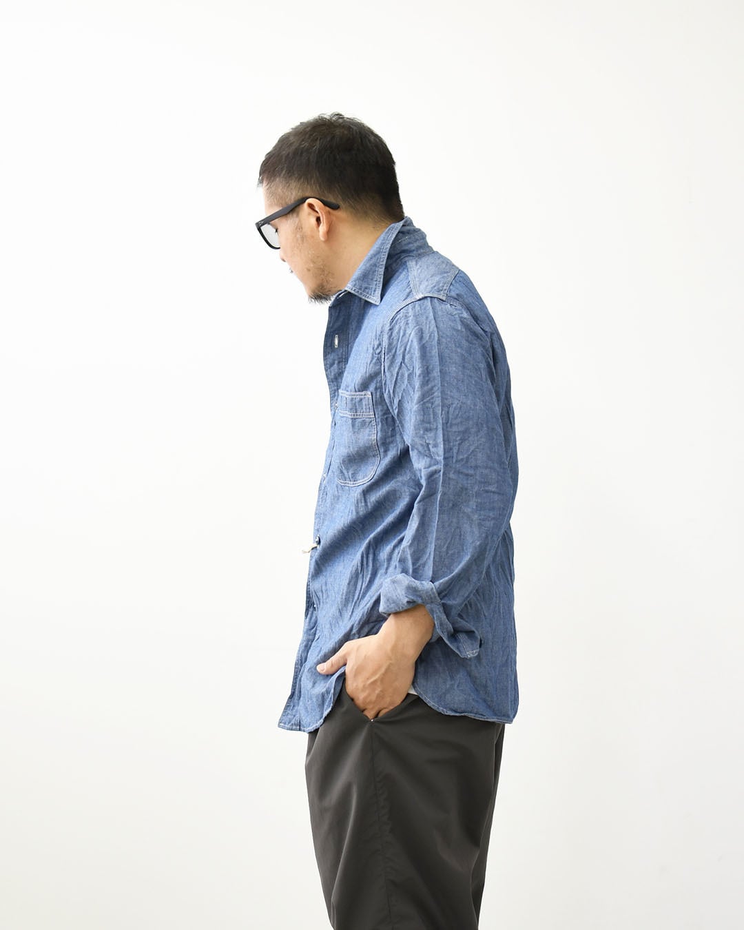 orslow [オアスロウ] CHAMBRAY SHIRTS BLUE [01-8070-84] シャンブレー