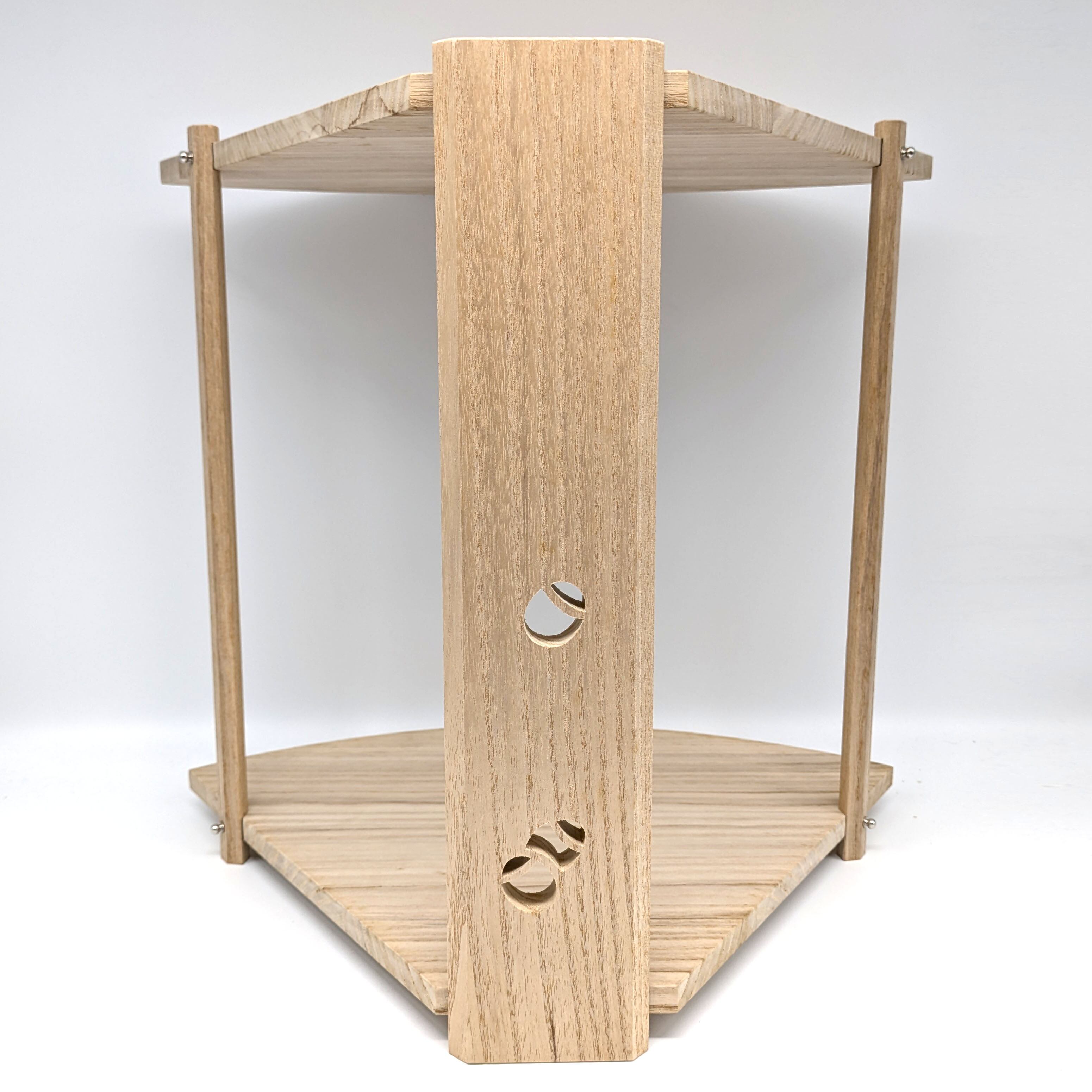 桐扇棚・組立式・アクリル板付・茶道具・No.240810-09・梱包