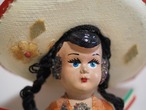 イタリア　大きな帽子　おさげの民族衣装ドール 画像5