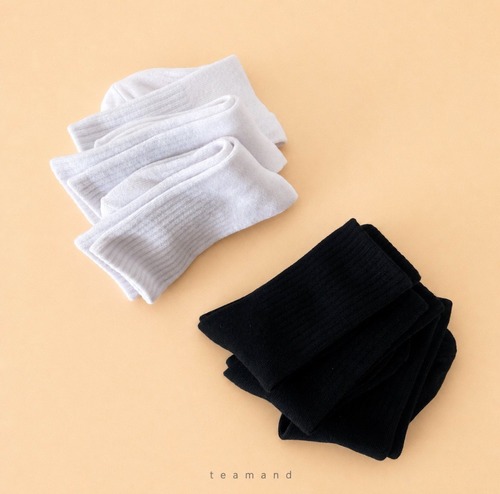 TEAM［取寄］solid crew socks (3set)