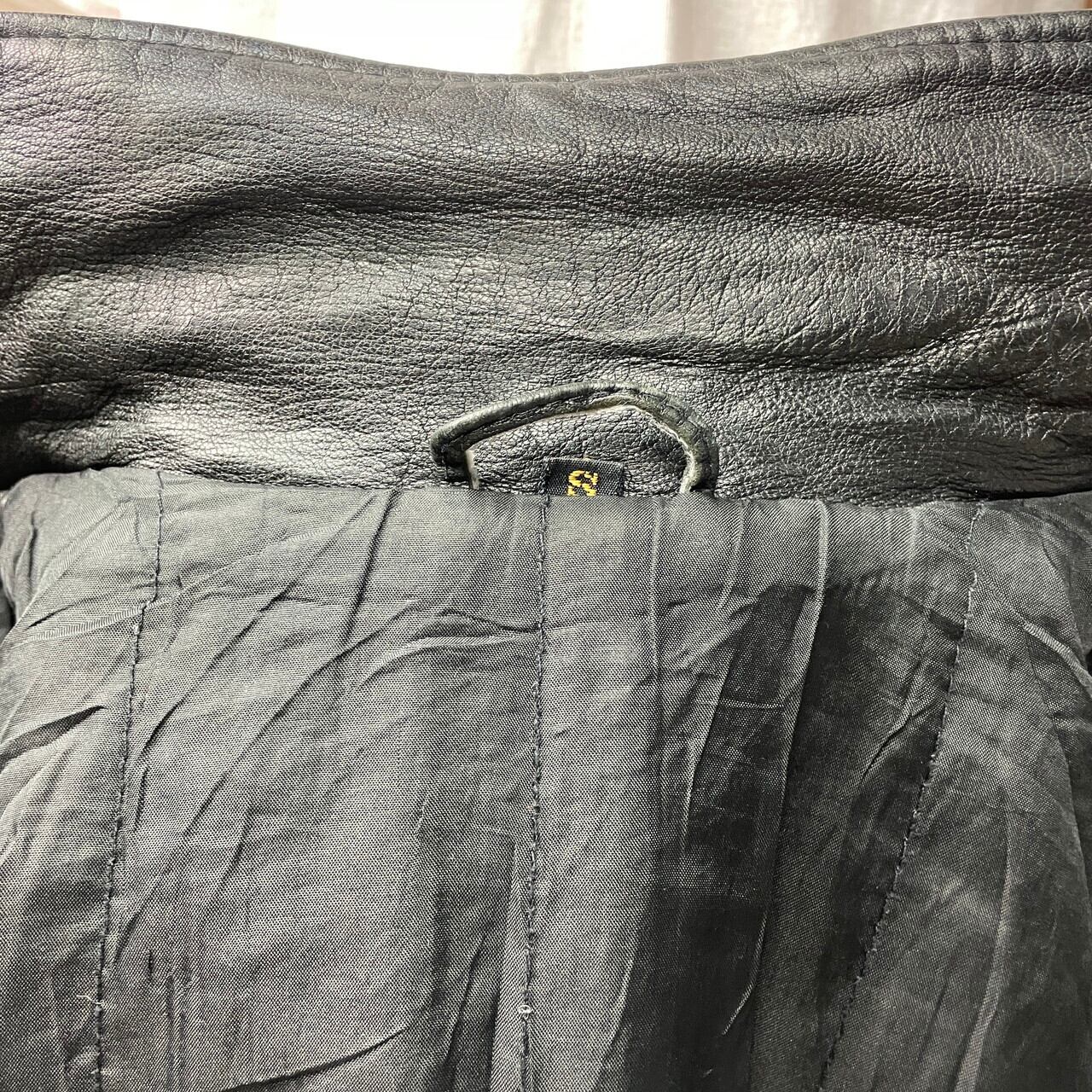 90年代 ユーロ ダブルライダースジャケット レザージャケット メンズ