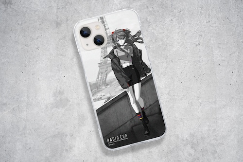 EVANGELION CLEAR MOBILE CASE＜ASUKA(In Paris)MONO＞