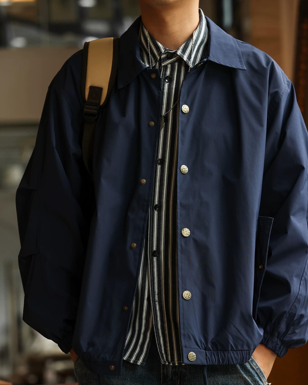 Retro Lapel Coach Jacket  K0346
