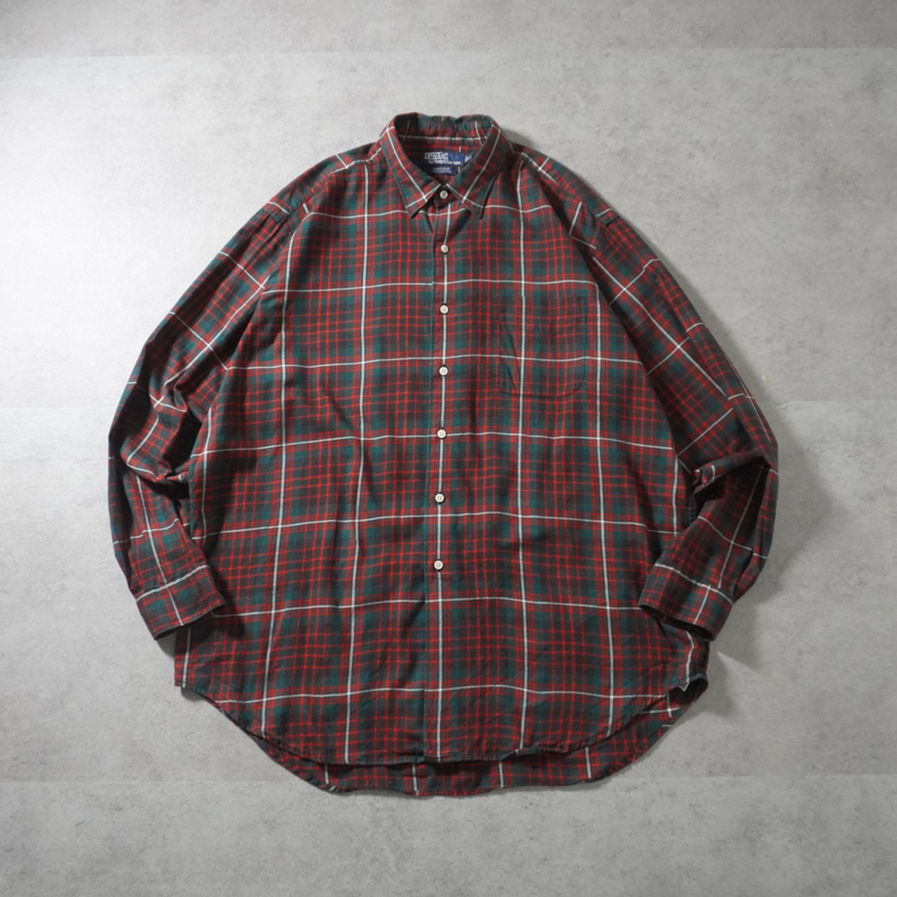 Ralph Lauren plaid shirt MARLOWE XL 古着 - 1