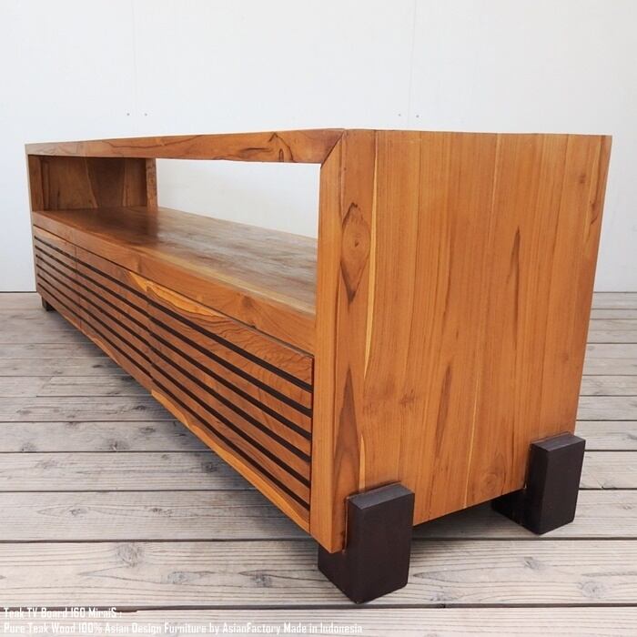 チーク無垢材 テレビ台 160cm ミライS テレビボード テレビラック