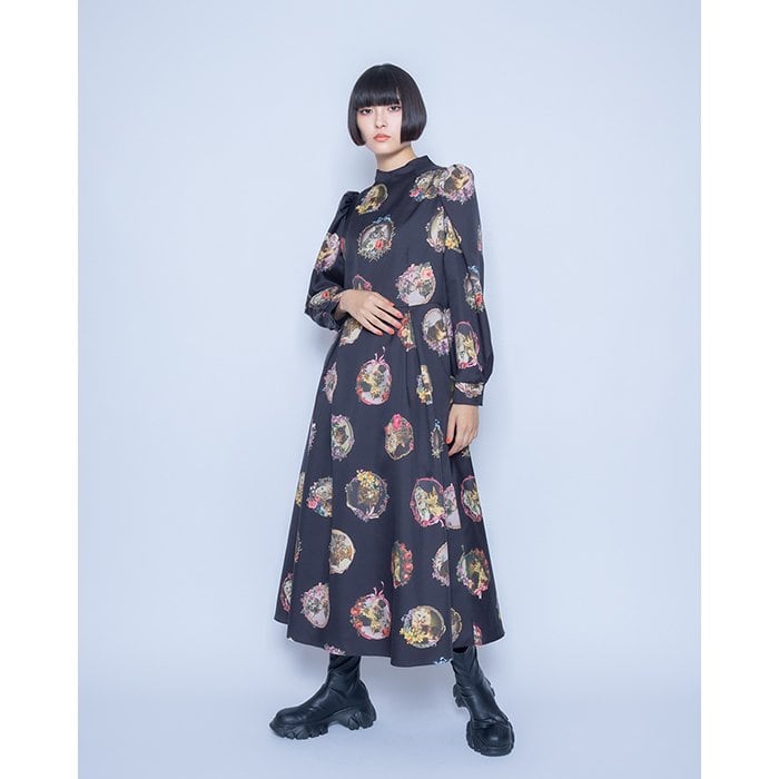 猫ドットワンピース / ＆ellecy【返品・交換・申込撤回不可  
